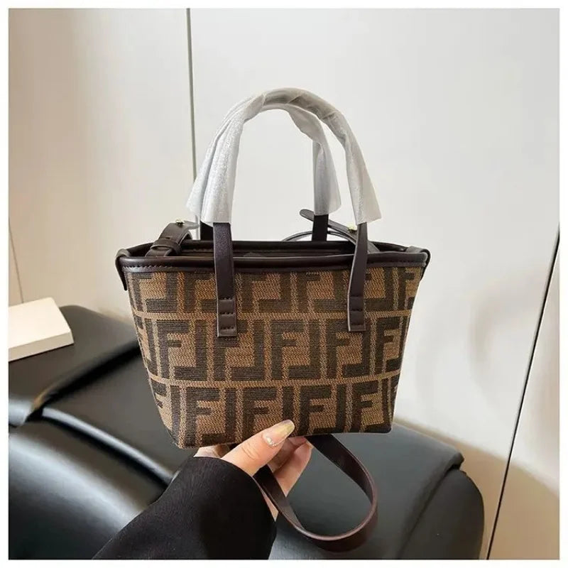 2025 New! Niche Design Large Tote Bag for Women | Convertible Shoulder/Crossbody | Casual Chic Market Basket Style