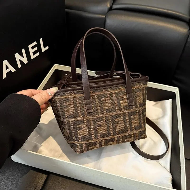 2025 New! Niche Design Large Tote Bag for Women | Convertible Shoulder/Crossbody | Casual Chic Market Basket Style