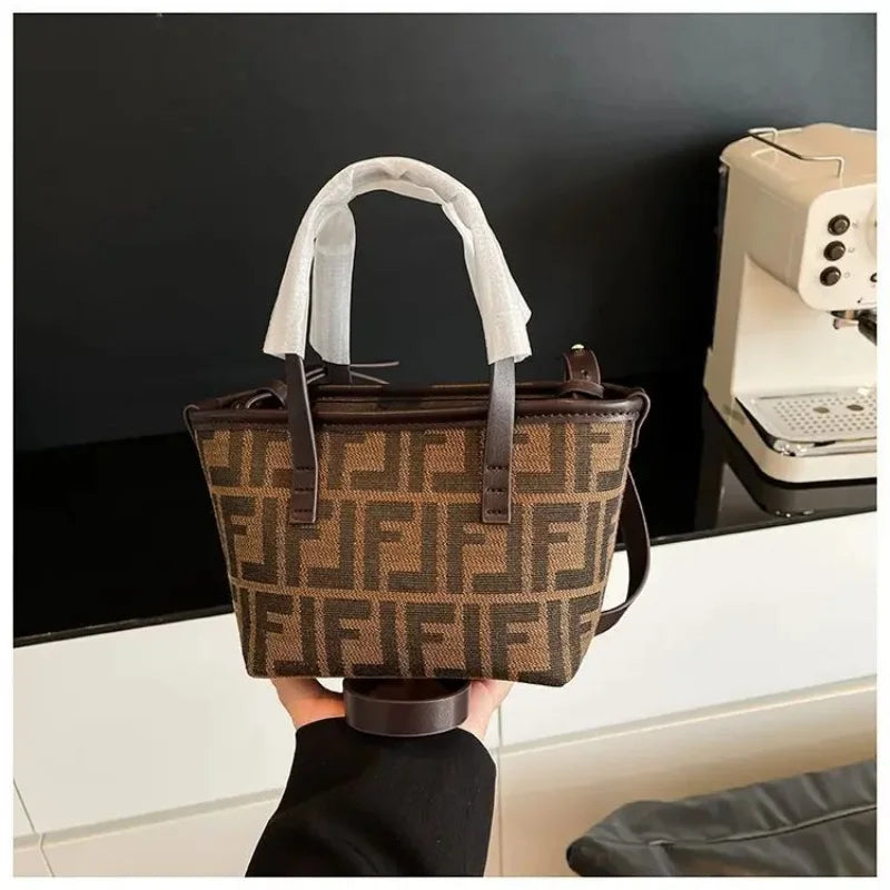 2025 New! Niche Design Large Tote Bag for Women | Convertible Shoulder/Crossbody | Casual Chic Market Basket Style