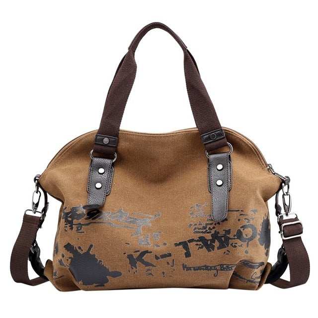Female Large Pocket Casual Tote Women's Handbag Shoulder Handbags Canvas Capacity Bags For Women Messenger Shopping Bags #L20-3