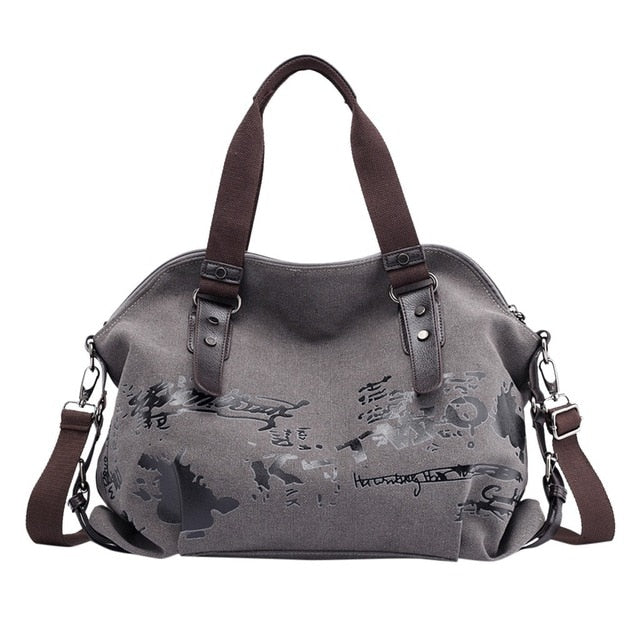 Female Large Pocket Casual Tote Women's Handbag Shoulder Handbags Canvas Capacity Bags For Women Messenger Shopping Bags #L20-1