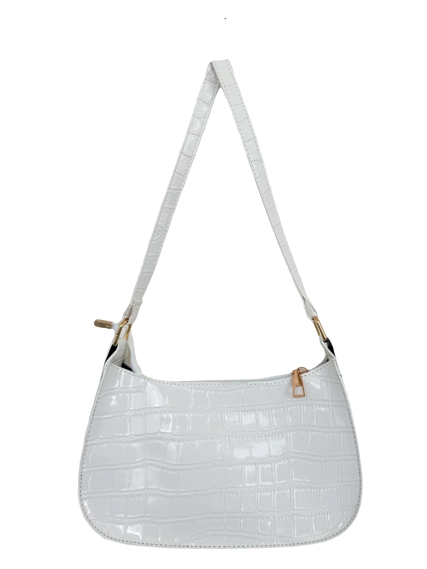 Vintage Patent Leather Shoulder Bag Fashion Women's Handbags Casual Designer Hobos Underarm Bag