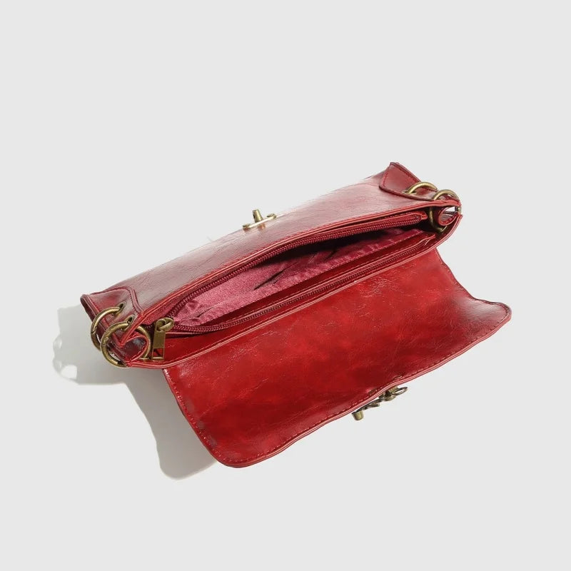 Women Bag Vintage PU Chains Hasp Shoulder Bag Chest Bags Handbag Euro-America Style Ladies' luxurious classic shoulder bag