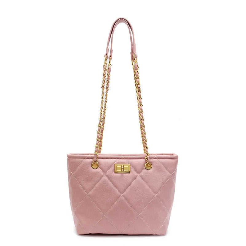 Tote Bags for Women PU Leather Diamond Lattice Handbag Personality Large Capacity Underarm Shoulder Bag Designer Bag handbags
