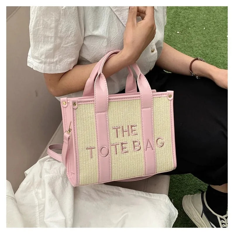 The Tote Bag For Women Crossbody Female Handbag New Solid Words Lette Leisure Large Bag,Luxury Fashion Bag,designer Bag for PU