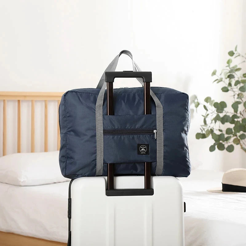 Foldable Carry-on Travel Bags Large Capacity Storage Bag Lightweight Multifunctional Airplane Duffle Handbag Nylon Weekend Totes