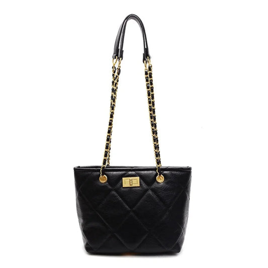 Tote Bags for Women PU Leather Diamond Lattice Handbag Personality Large Capacity Underarm Shoulder Bag Designer Bag handbags
