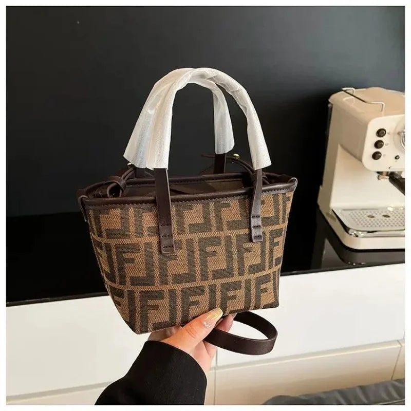 2025 New! Niche Design Large Tote Bag for Women | Convertible Shoulder/Crossbody | Casual Chic Market Basket Style