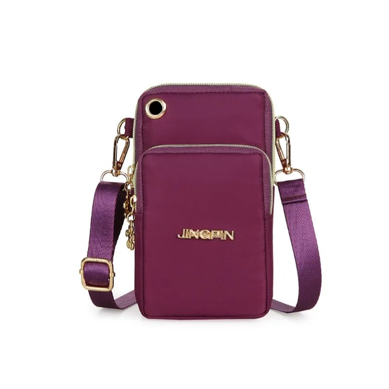 Mobile Phone Bag, WOMEN'S Crossbody Mini Bag, 2024 New Fashion Mom Mommy Coin Bag, Neck Hanging Running Cover