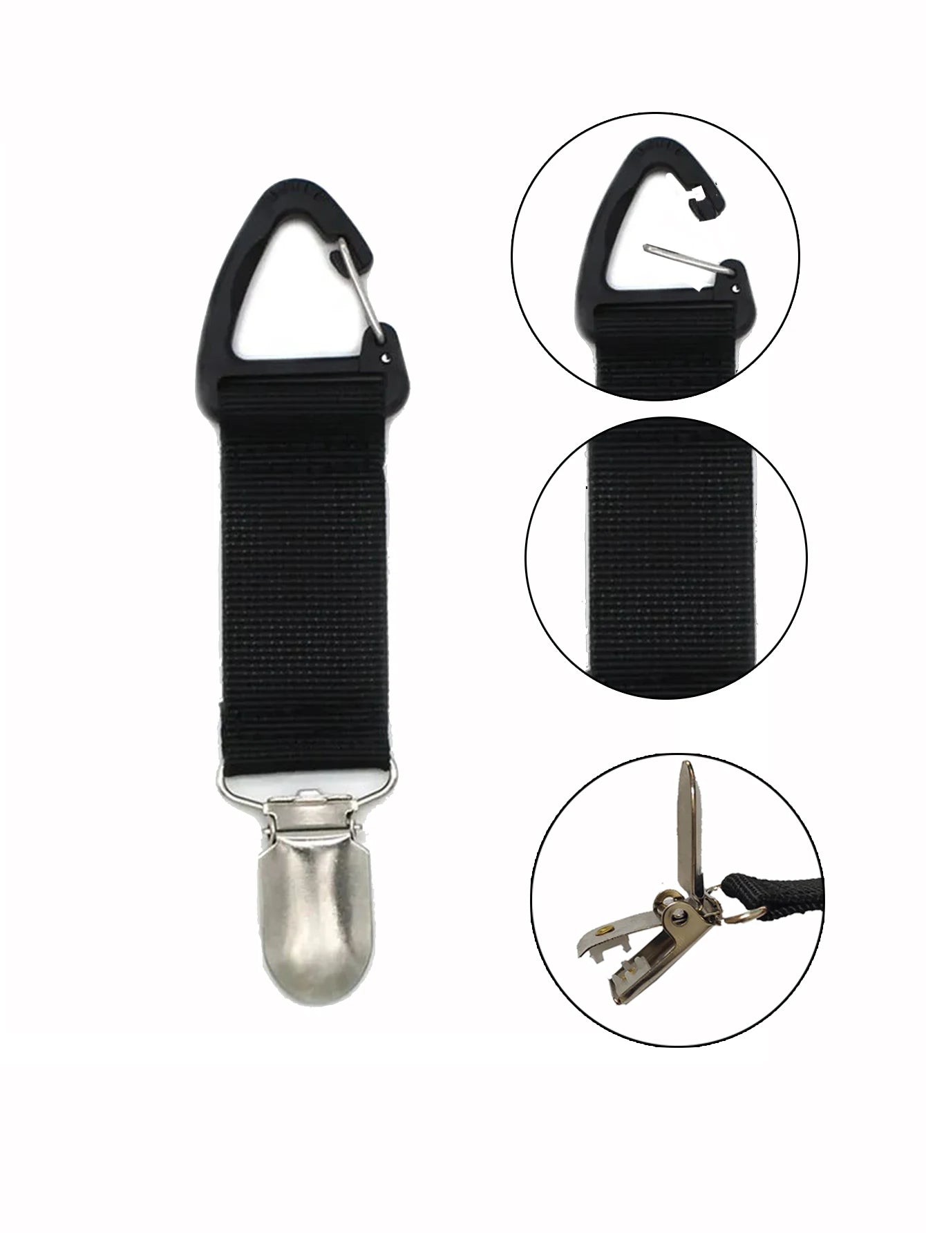 Travel Leather Hat Clip Outdoor Backpack Luggage Storage Bag Leather Hat Clip Multifunctional Straw Hat Clip Hat Accessories