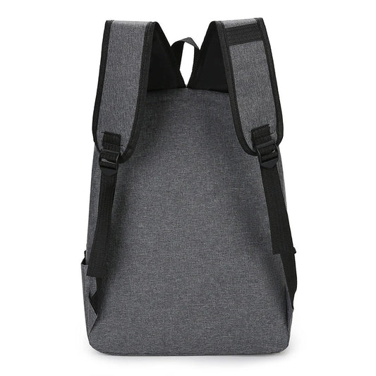 15 inches Versatile Backpack Trendy Washable Oxford Cloth Computer Bag Black Grey Blue Red School Student Backpack Unisex