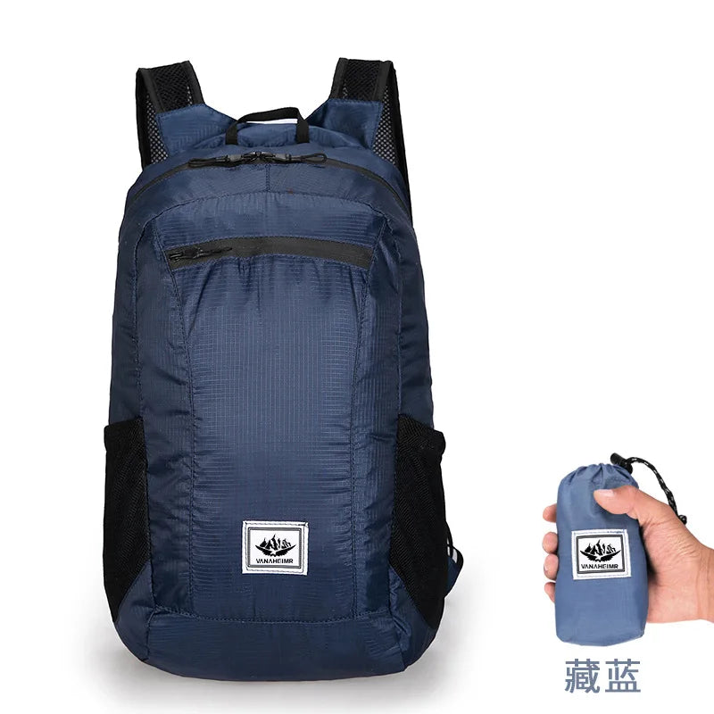 Outdoor Hiking Bag 20L Lightweight Portable Backpack Foldable Waterproof Folding Ultralight Pack for Women Men Travelling Hiking