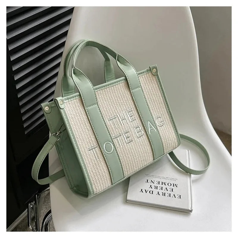 The Tote Bag For Women Crossbody Female Handbag New Solid Words Lette Leisure Large Bag,Luxury Fashion Bag,designer Bag for PU