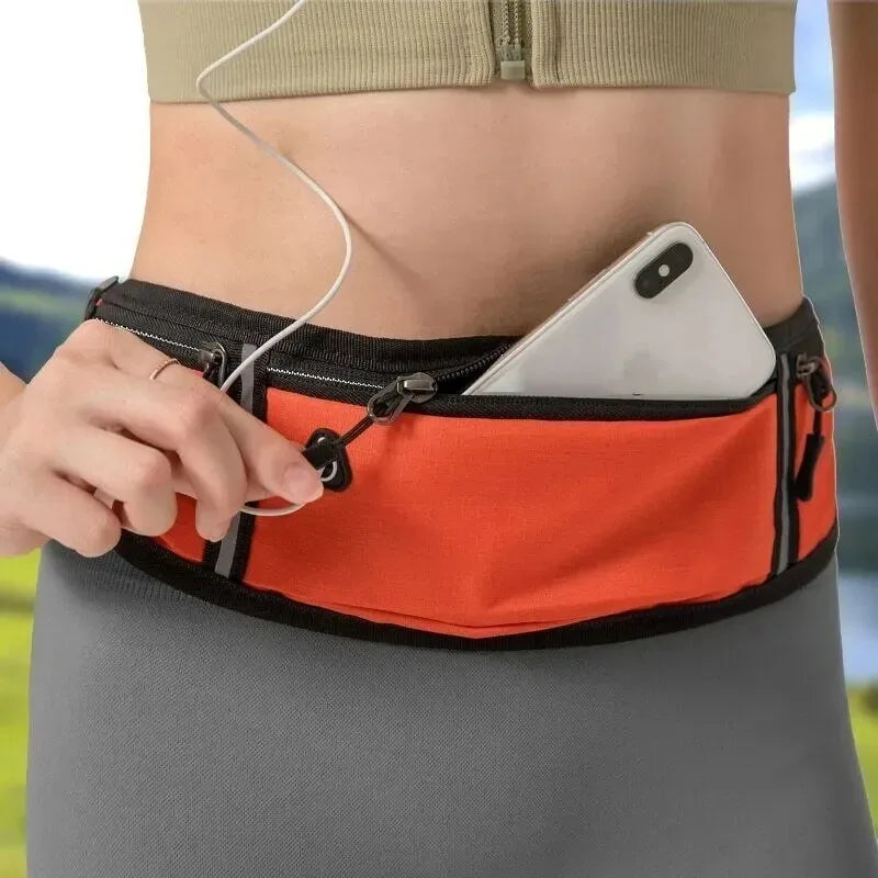 Professional Running Waist Bag Sports Belt Pouch Mobile Phone Case Men Women Hidden Pouch Gym SportsBags Running Belt Waist Pack