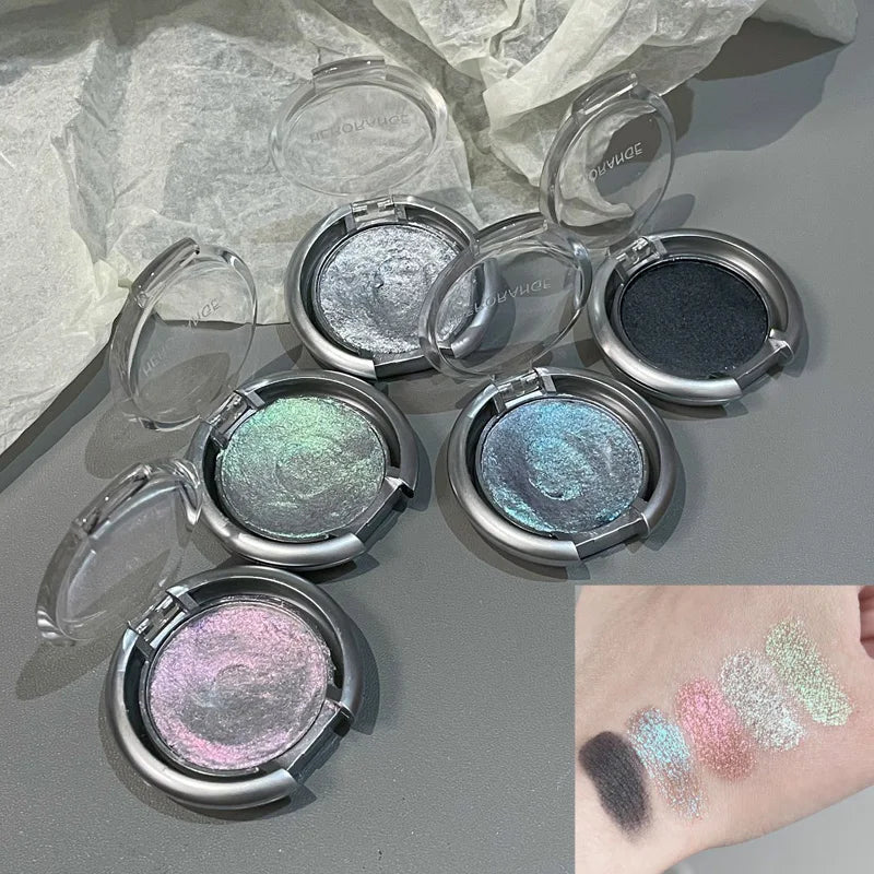Smoky Pearl Glitter Eyeshadow Palette-3