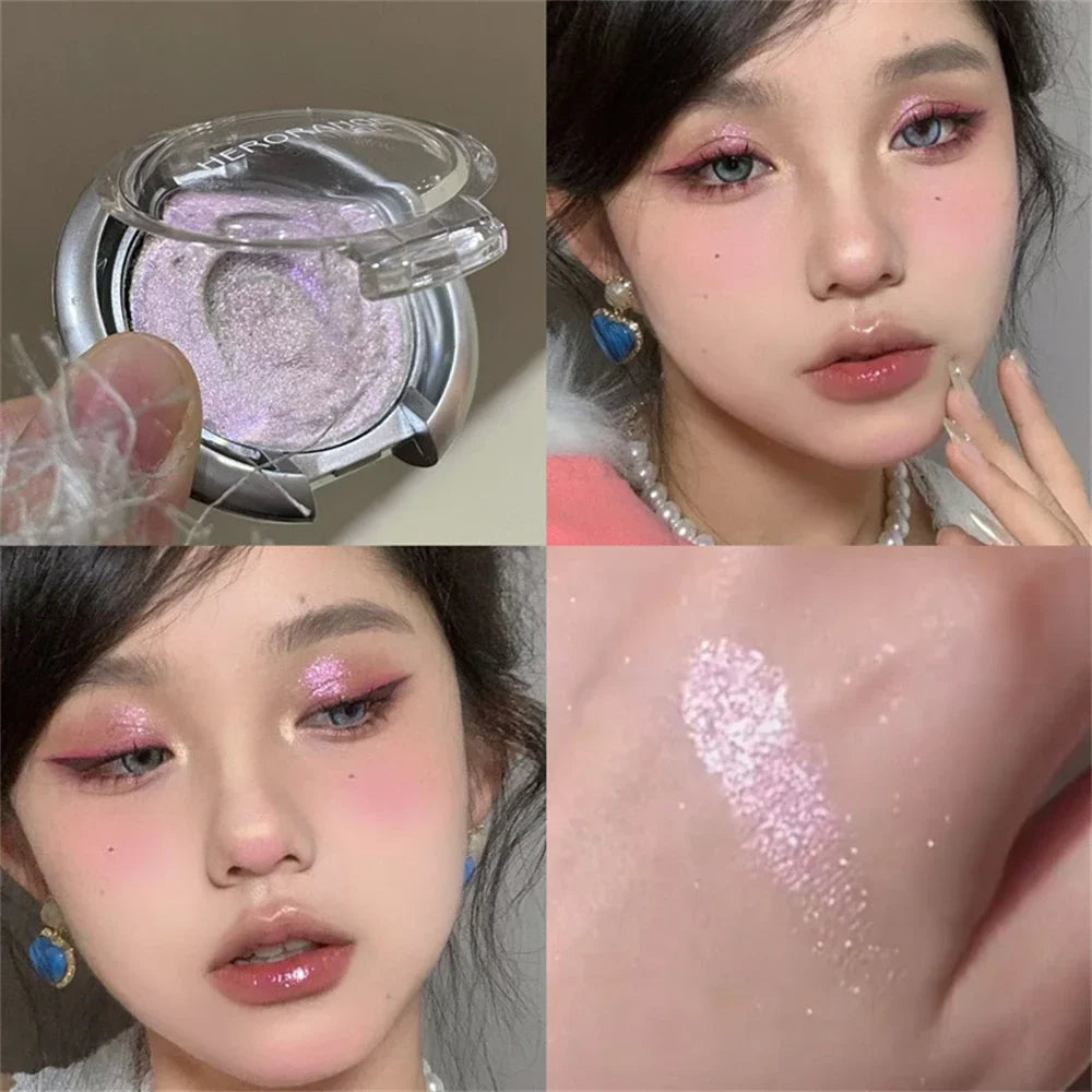 Smoky Pearl Glitter Eyeshadow Palette-6