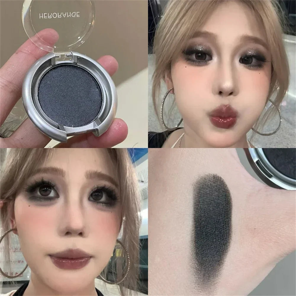 Smoky Pearl Glitter Eyeshadow Palette-7