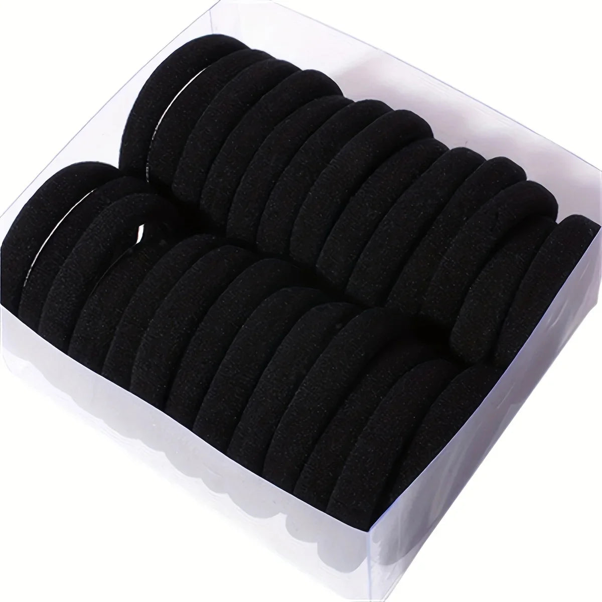 Band 50pcs High Elasticity Solid Color Rubber , Fashionable Simple Hair Accessories Ideal Gift Choice For Women And Girls