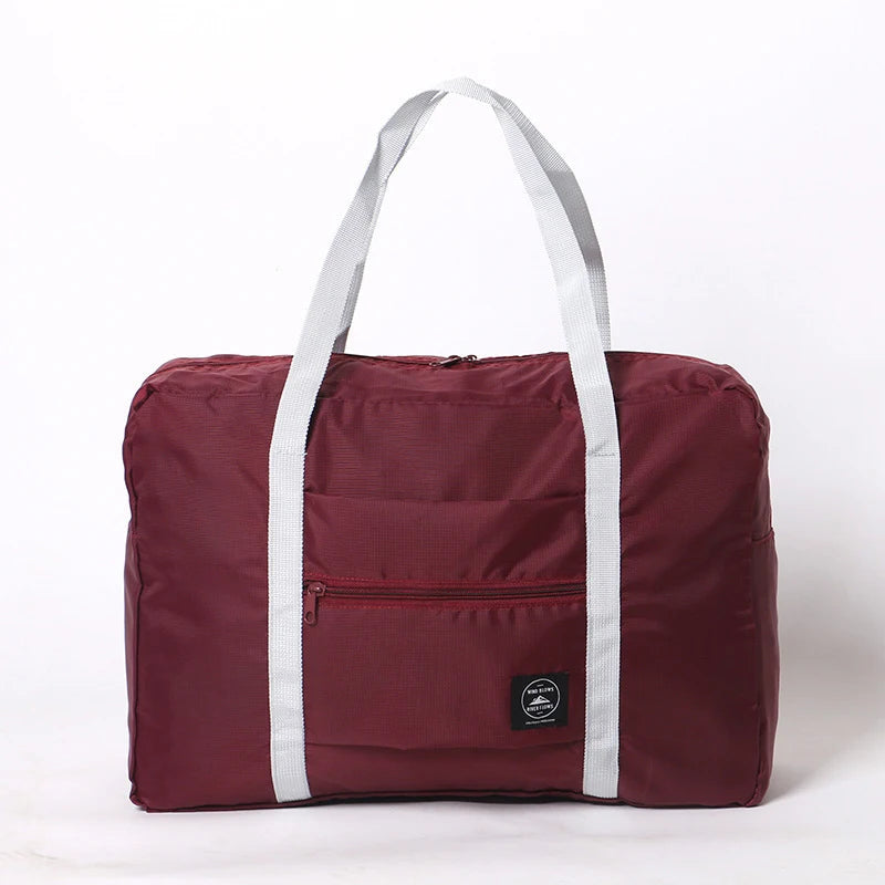 Foldable Carry-on Travel Bags Large Capacity Storage Bag Lightweight Multifunctional Airplane Duffle Handbag Nylon Weekend Totes