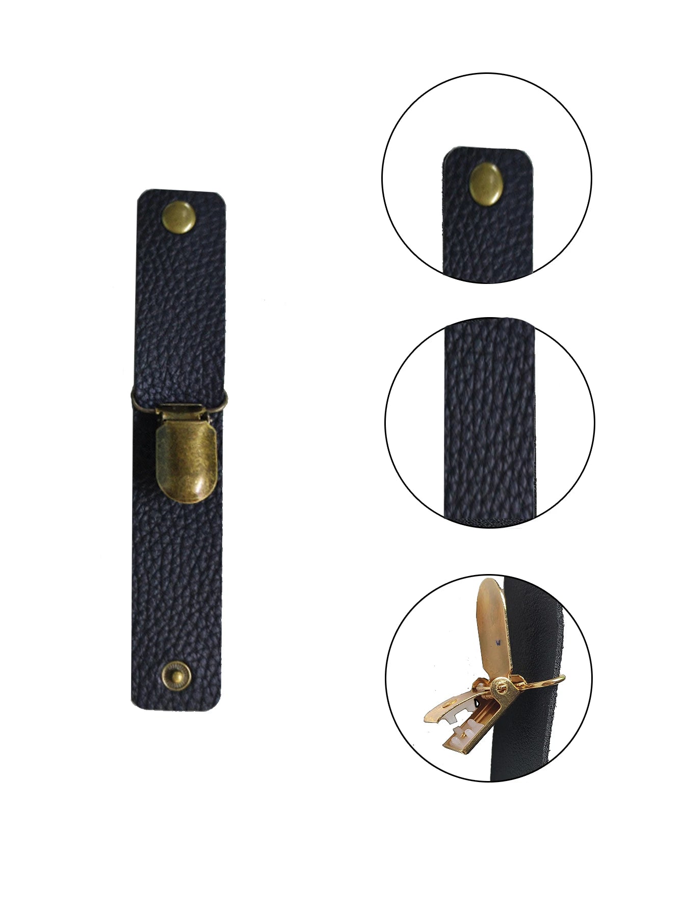 Travel Leather Hat Clip Outdoor Backpack Luggage Storage Bag Leather Hat Clip Multifunctional Straw Hat Clip Hat Accessories