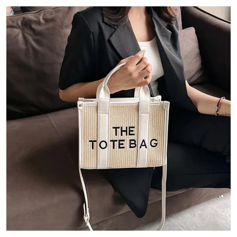 The Tote Bag For Women Crossbody Female Handbag New Solid Words Lette Leisure Large Bag,Luxury Fashion Bag,designer Bag for PU