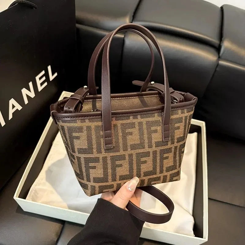 2025 New! Niche Design Large Tote Bag for Women | Convertible Shoulder/Crossbody | Casual Chic Market Basket Style