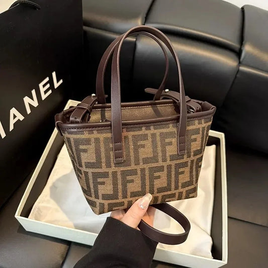 2025 New! Niche Design Large Tote Bag for Women | Convertible Shoulder/Crossbody | Casual Chic Market Basket Style
