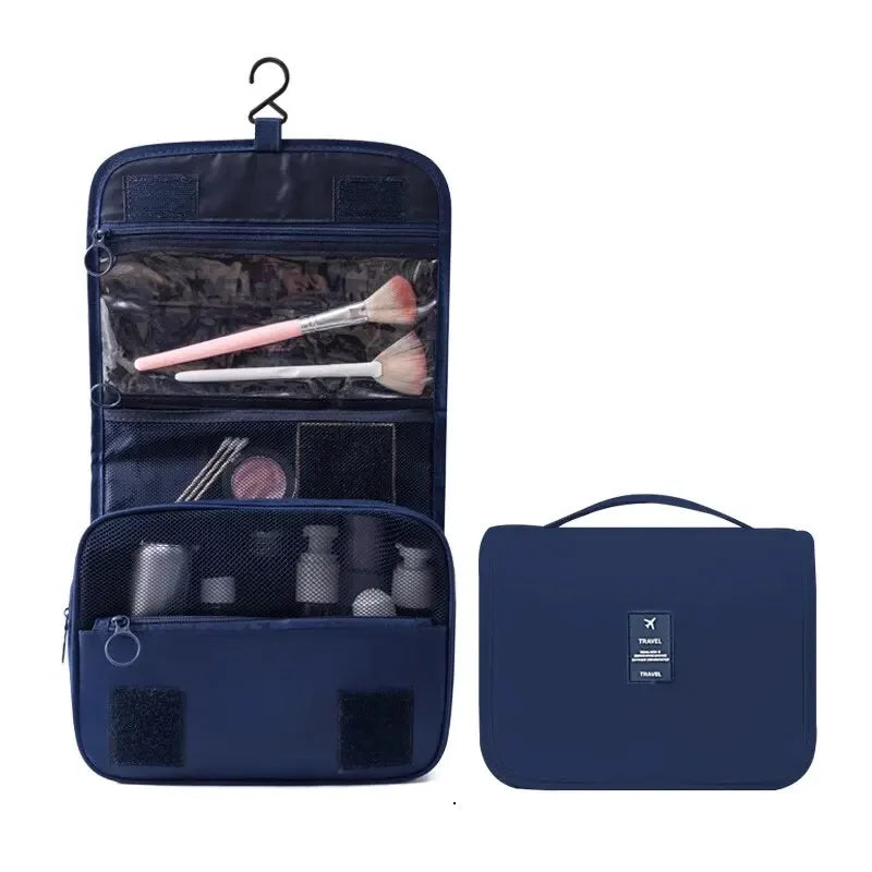 Travel Makeup Bag Waterproof Toiletries Organizer High Quality Women Neceser Bathroom Hook Wash Pouch Hook Makeup Storage Bag