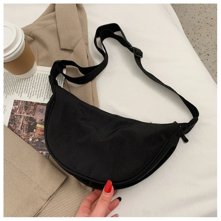 Fashion Nylon Casual Hobos Chest Bag Underarm Bag Crossbody Bag For Women Students Shoulder Cross Body Bag