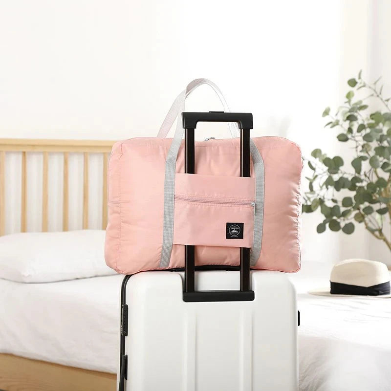 Foldable Carry-on Travel Bags Large Capacity Storage Bag Lightweight Multifunctional Airplane Duffle Handbag Nylon Weekend Totes