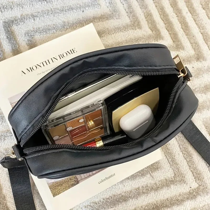 Fashion Girl Mobile Phone Bag Female Cool Shoulder Bag PU Leather Zipper Messenger Bags Luxury Designer Summer Travel Phone Bag