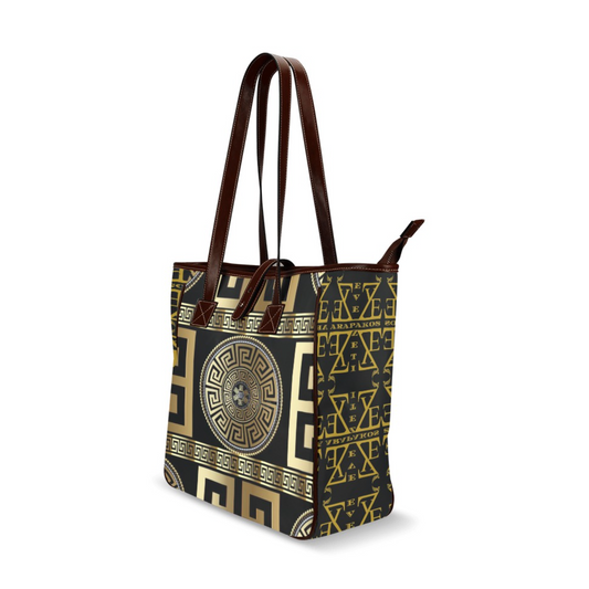 Greek Meander Tote Bag